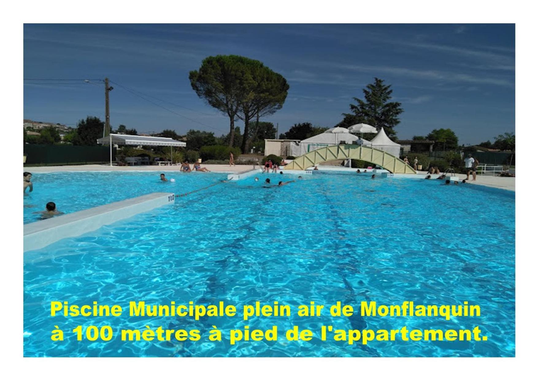 Charmant Appartement Avec Piscine. 蒙弗朗坎 外观 照片